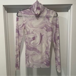 Ganni mesh turtleneck